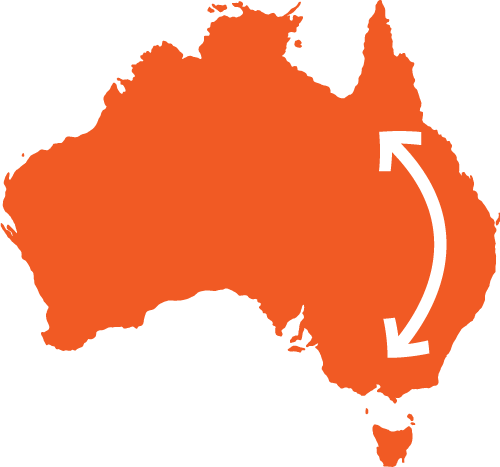 backloading australia map